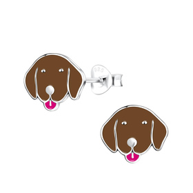 Hunde Kinder Ohrringe 925 Silber