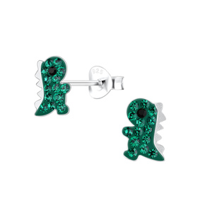Dinosaurier Kinder Ohrringe 925 Silber