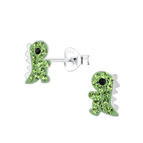 Dinosaurier Kinder Ohrringe 925 Silber