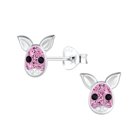 Schweine Kinder Ohrringe 925 Silber