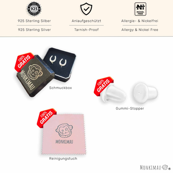 Lwen Kinder Ohrringe 925 Silber