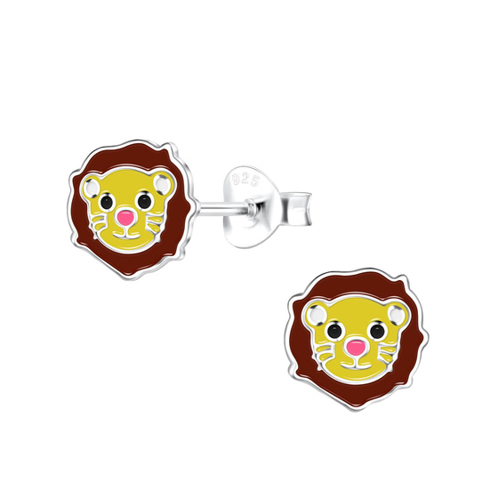 L�wen Kinder Ohrringe 925 Silber