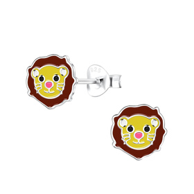 L�wen Kinder Ohrringe 925 Silber