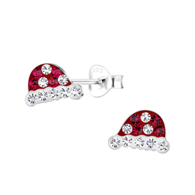 Weihnachtsm�tzen Kinder Ohrringe 925 Silber