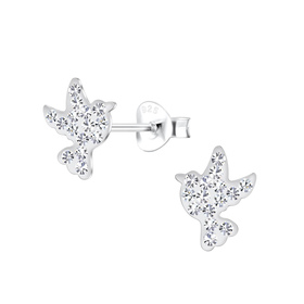Vogel Kinder Ohrringe 925 Silber