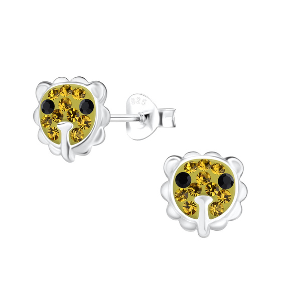 L�wen Kinder Ohrringe 925 Silber