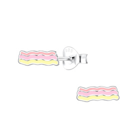 Bacon Kinder Ohrringe 925 Silber