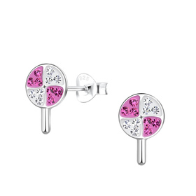 Lollipop Kinder Ohrringe 925 Silber