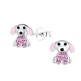 Hunde Kinder Ohrringe 925 Silber