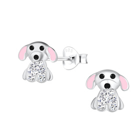 Hunde Kinder Ohrringe 925 Silber