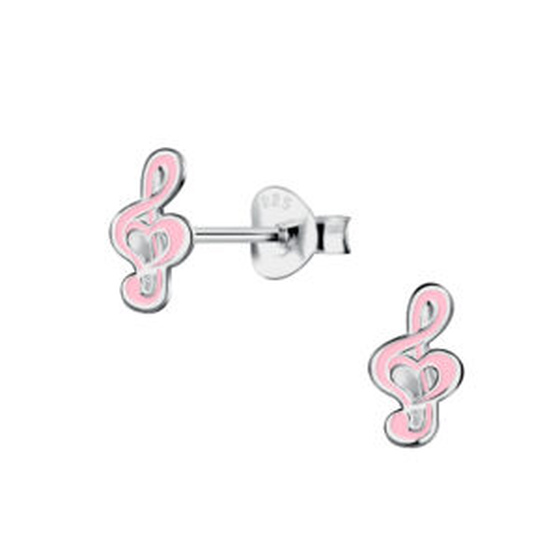 Musiknoten Kinder Ohrringe 925 Silber