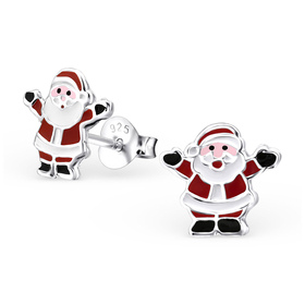 Auf dem Bild zu sehen sind Kinder Ohrringe Weihnachtsmann...