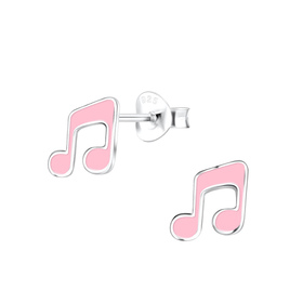 Musiknoten Kinder Ohrringe 925 Silber