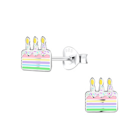 Kuchen Kinder Ohrringe 925 Silber