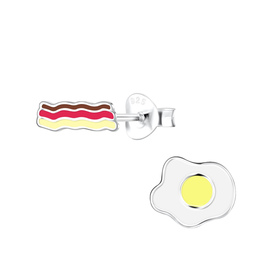 Speck und Spiegelei Kinder Ohrringe 925 Silber