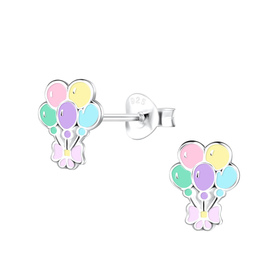 Ballon Kinder Ohrringe 925 Silber