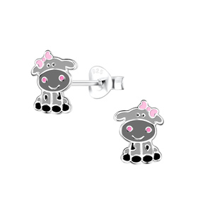 Kuh Kinder Ohrringe 925 Silber