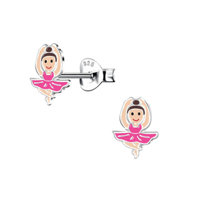 Ballerina Kinder Ohrringe 925 Silber
