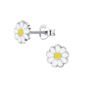 Blumen Kinder Ohrringe 925 Silber