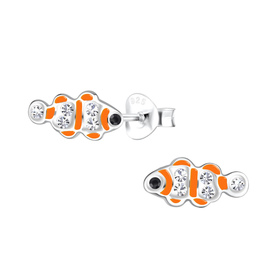 Fisch Kinder Ohrringe 925 Silber