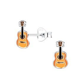 Gitarren Kinder Ohrringe 925 Silber