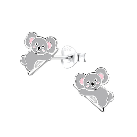 Koala Kinder Ohrringe 925 Silber