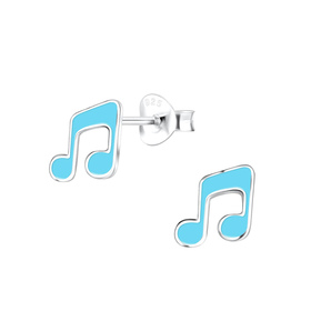 Musiknoten Kinder Ohrringe 925 Silber