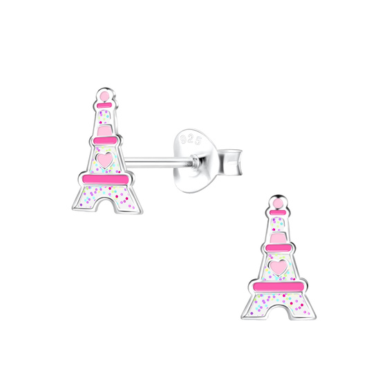 Eifelturm Kinder Ohrringe 925 Silber