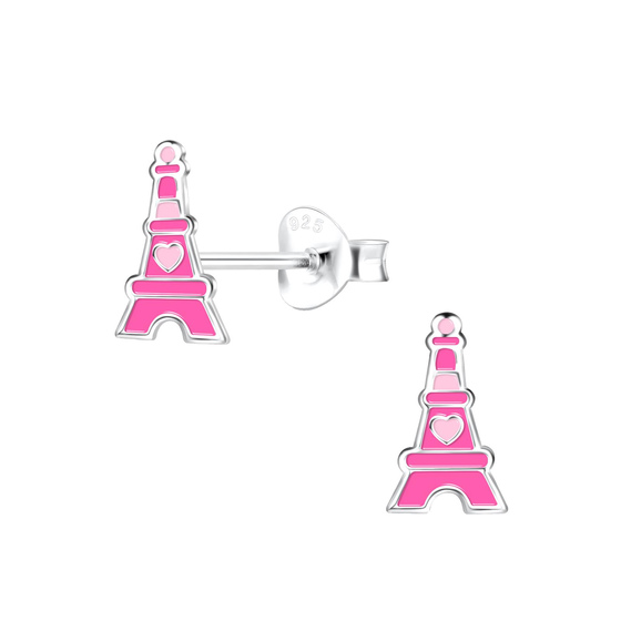 Eifelturm Kinder Ohrringe 925 Silber
