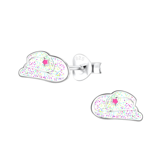 Hut Kinder Ohrringe 925 Silber