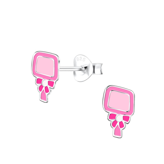 Handspiegel Kinder Ohrringe 925 Silber