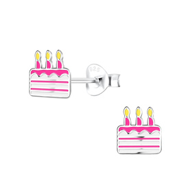Kuchen Kinder Ohrringe 925 Silber
