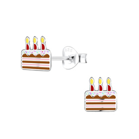 Kuchen Kinder Ohrringe 925 Silber