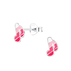 Musiknoten Kinder Ohrringe 925 Silber