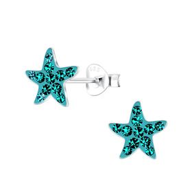 Seestern Kinder Ohrringe 925 Silber