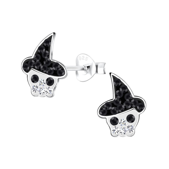 Totenkopf Kinder Ohrringe 925 Silber