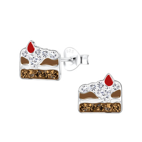 Kuchen Kinder Ohrringe 925 Silber