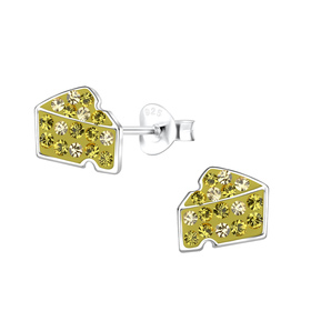 K�se Kinder Ohrringe 925 Silber