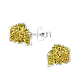K�se Kinder Ohrringe 925 Silber