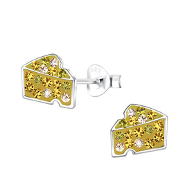 K�se Kinder Ohrringe 925 Silber