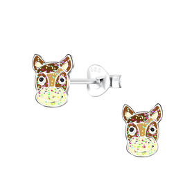 Pferde Kinder Ohrringe 925 Silber