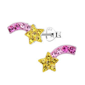 Sternschnuppen Kinder Ohrringe 925 Silber