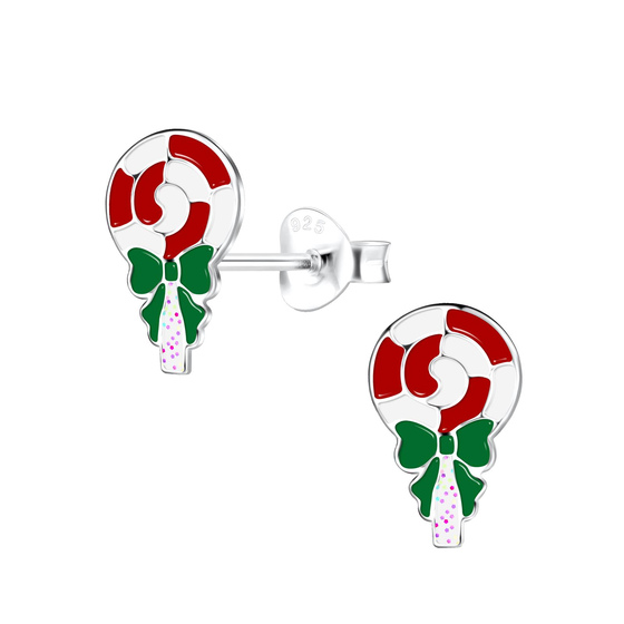 Lollipop Kinder Ohrringe 925 Silber