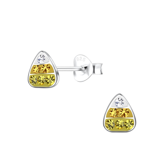 Zuckermais Kinder Ohrringe 925 Silber