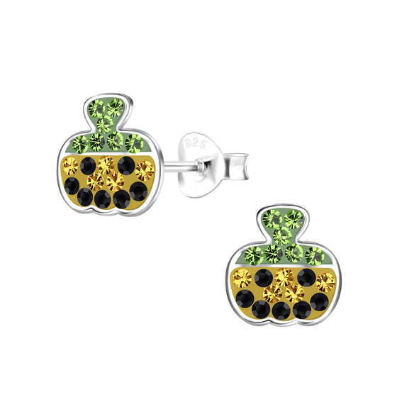 K�rbis Kinder Ohrringe 925 Silber