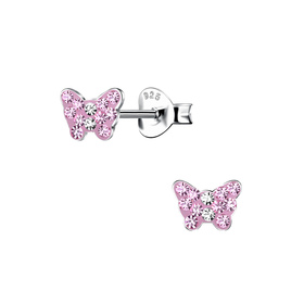 Schmetterling Kinder Ohrringe 925 Silber