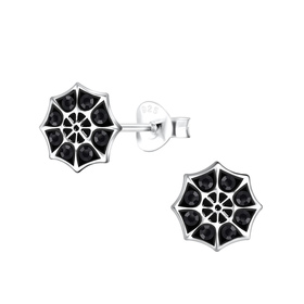 Spinnennetz Kinder Ohrringe 925 Silber