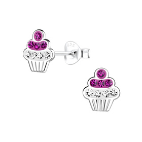 Cupcakes Kinder Ohrringe 925 Silber