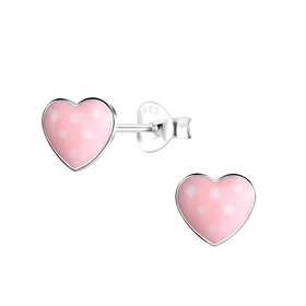 Herz Kinder Ohrringe 925 Silber
