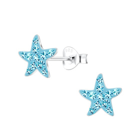 Seestern Kinder Ohrringe 925 Silber